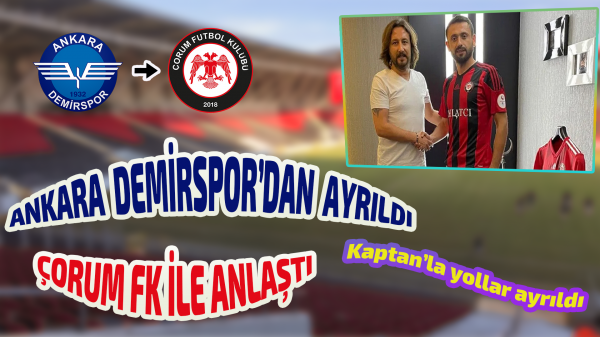 Ankara Demirspor’dan kaptanına veda!