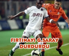 Trabzonspor fırtınasını G.Saray durdurdu