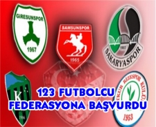 İşte federasyona serbest kalmak için başvuran 127 futbolcu