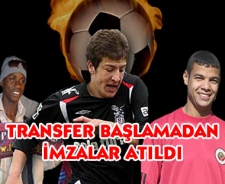 Transfer başlamadan imzalar atıldı