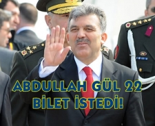 Cumhurbaşkanına 22 bilet