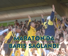 Ankaragücü Maraton tribününde barış sağlandı.