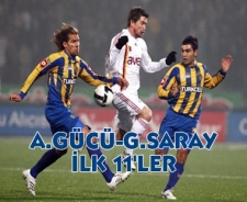 Ankaragücü-Galatasaray ilk 11'ler...