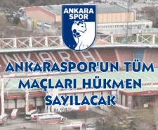 Ankaraspor'un tüm maçları hükmek sayılacak