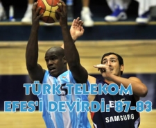 Türk Telekom Efes Pilsen'i devirdi: 87-83