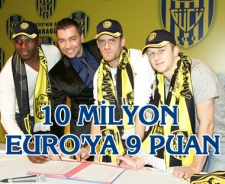 10 milyon Euro'ya 9 puan