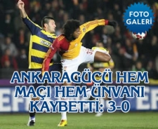 Ankaragücü hem maçı hem ünvanı kaybetti: 3-0