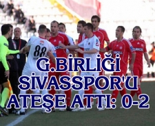 G.Birliği Sivasspor'u ateşe attı: 0-2