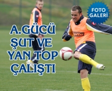 Ankaragücü şut ve yan top çalıştı