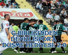 G.Birliği'nden Denizlispor'a düşme hediyesi: 2-0