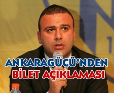 Ankaragücü'nden bilet açıklaması