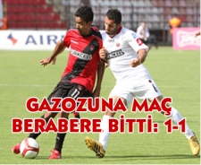 Gazozuna maçta beraberlik bozulmadı: 1-1