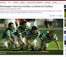 Bursaspor'un başarısı Türkiye'de fırtına etkisi yaptı