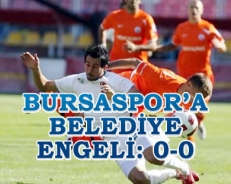 Bursaspor'a Belediye engeli: 0-0