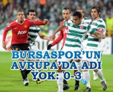 Bursaspor'un Avrupa'da adı yok: 0-3