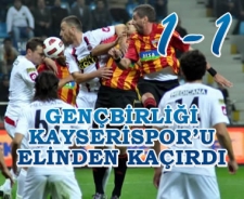 G.Birliği Kayserispor'u elinden kaçırdı: 1-1