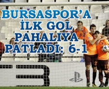 Bursaspor'un tesellisi ilk gol: 6-1