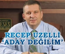 Recep Uzelli 'Aday değilim'