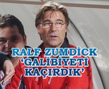 Ralf Zumdick 'Galibiyeti kaçırık'