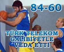 Türk Telekom galibiyetle veda etti