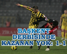 Başkent derbisinde kazanan yok: 1-1