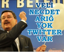 Veli Necdet Arığ yok Twitter var