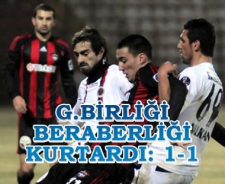 G.Birliği beraberlikle dönüyor: 1-1