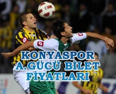 Konyaspor Ankaragücü bilet fiyatları