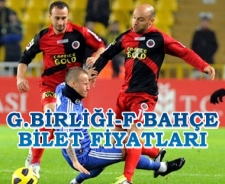 Gençlerbirliği Fenerbahçe bilet fiyatlar