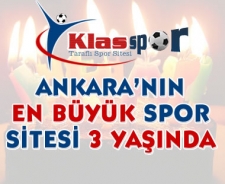 Ankara'nın en büyük spor sitesi 3 yaşında