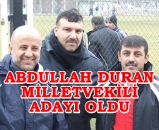 Abdullah Duran'da milletvekili adayı