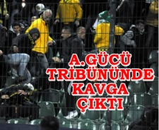Ankaragücü tribününde kavga çıktı