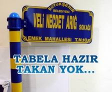 Tabela hazır takan yok...