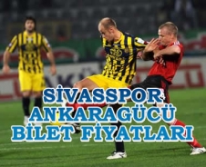 Sivasspor Ankaragücü bilet fiyatları