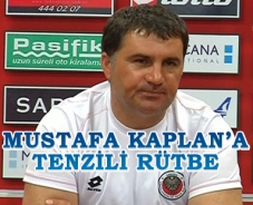 Mustafa Kaplan'a tenzili rütbe....