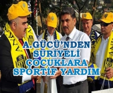 A.Gücü'nden Suriyeli çocuklara sportif yardım