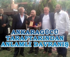 Ankaragücü taraftarından anlamlı davranış