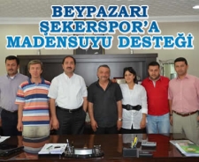 Beypazarı Şekerspor'a madensuyu desteği