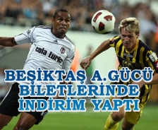 Beşiktaş A.Gücü biletlerinde indirim