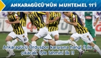 Ankaragücü Orduspor karşısına hani ilk 11 ile çıkacak?