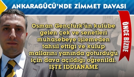Osman Gençtürk hakında zimmet ve kulüp malına el koyma iddiası