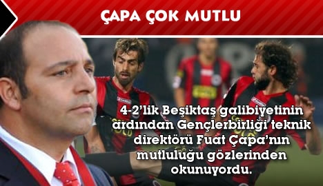 Fuat Çapa'nın mutluluğu gözlerinden okunuyor...