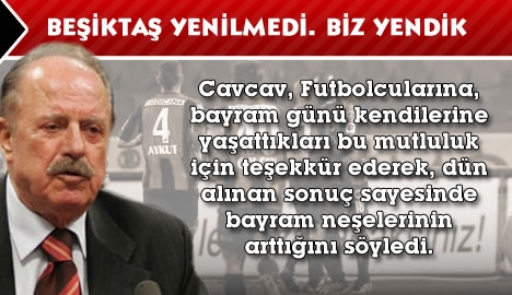 Beşiktaş yenilmedi. Biz yendik.
