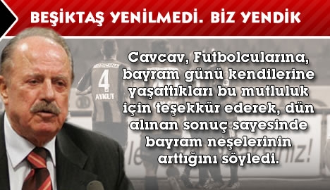 Beşiktaş yenilmedi. Biz yendik.