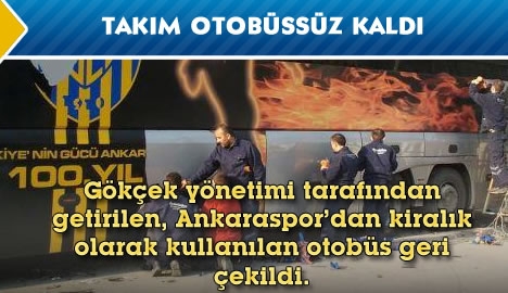 Takım otobüssüz kaldı...