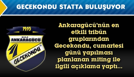 Gecekondu statta buluşuyor...