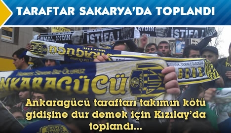 Ankaragücü taraftar mitingi yapıldı...