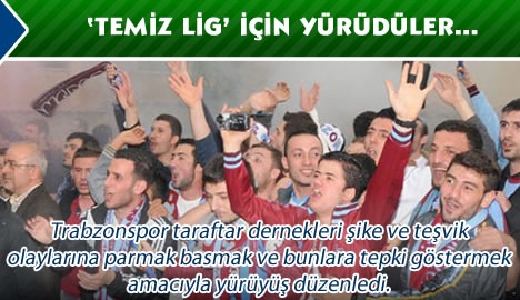 'Temiz Lig' için yürüdüler...