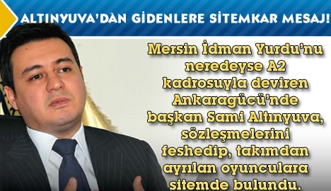 Sami Altınyuva'dan gidenlere sitemkar mesaj!