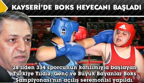 Kayseri'de boks heyecanı başladı... 